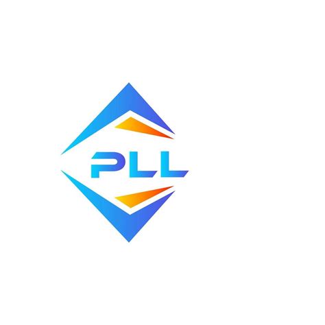 PLL abstract technology logo design on white background. PLL creative ...