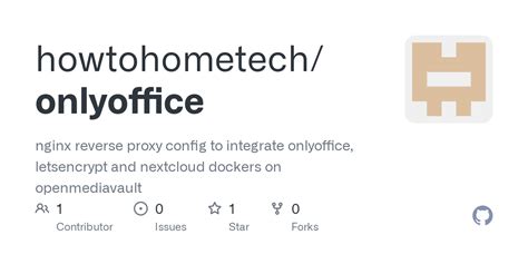 Github Howtohometech Onlyoffice Nginx Reverse Proxy Config To