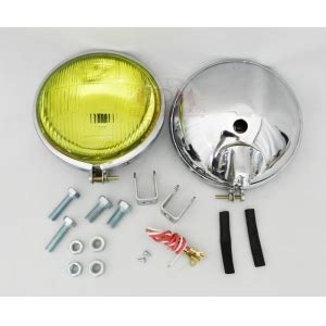 Farol Milha Fusca Antigos Jeep Lente Amarela Par C Crm Pe As E