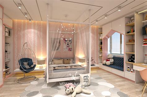 Girl Bedroom Interior Design On Behance