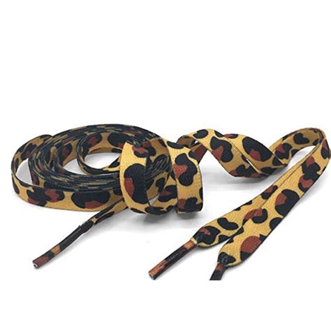 1 Pair Leopard Print Shoe Laces Sneaker Trainer Laces Shoe Accessories