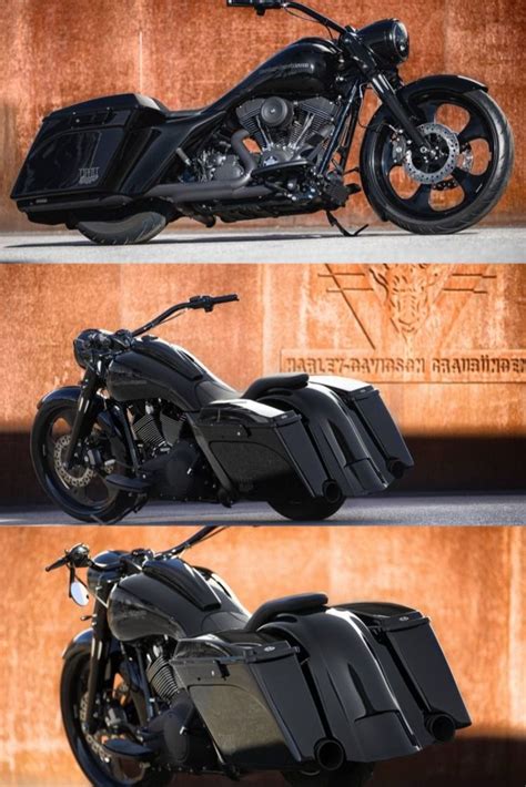 Harley Davidson Touring Bagger “Black Wave” by Bündnerbike | Motos ...