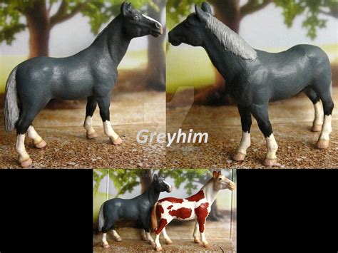 Repaint Schleich Pinto stallion (sold) by Schleichgirl1976 on DeviantArt