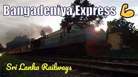 Slr Class M Locomotive With The Bangadeniya Express In Sri Lanka