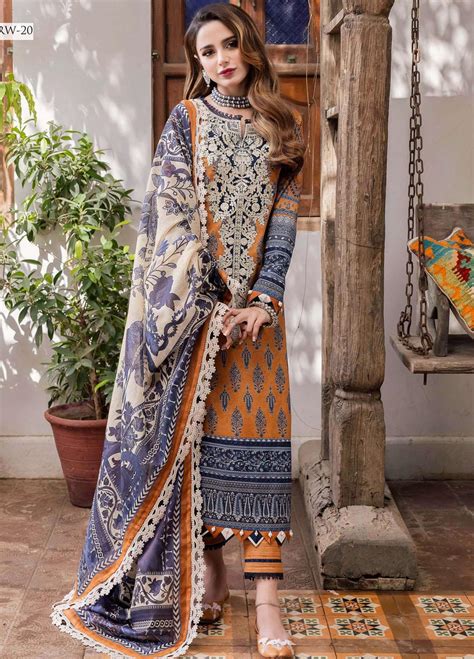 Rania By Asim Jofa Embroidered Cotton Suits Unstitched Piece Aj Rn