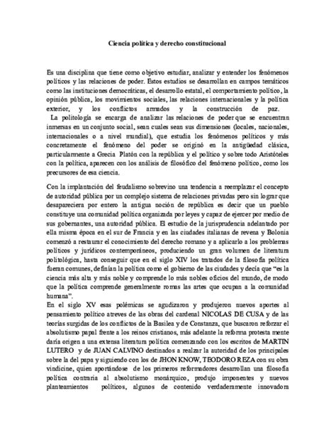 Doc Ciencia Política Y Derecho Constitucional Jhon Heredia