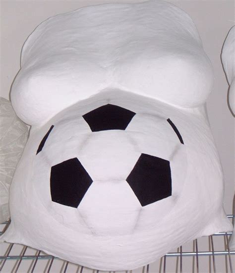 Football Crazy Pregnant Belly Cast Belly Casting Pregnant Belly