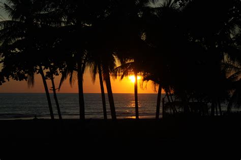 Sunset At Playa Hermosa Costa Rica Sunset Nature Playa