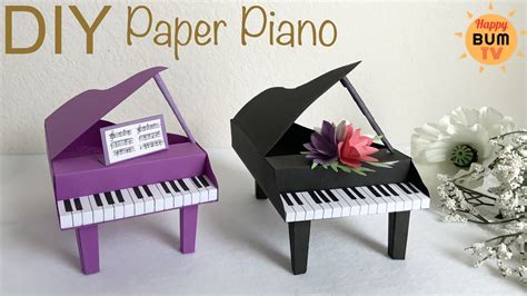 Diy Miniature Piano I How To Make Piano From Paper I Diy Paper Crafts