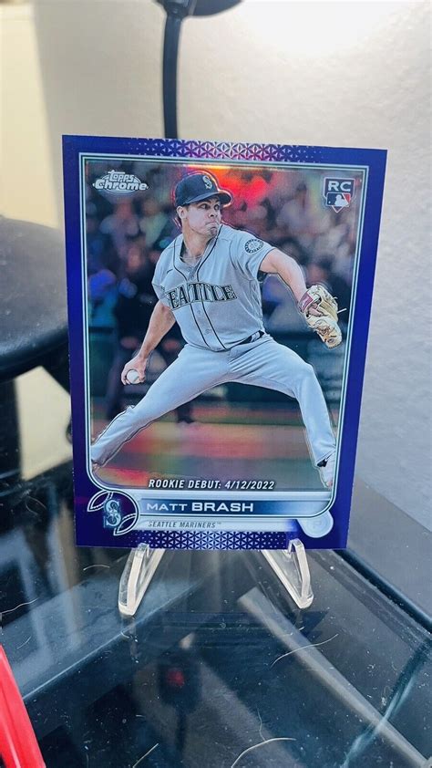 Topps Chrome Update Matt Brash Rookie Debut Purple Refractor