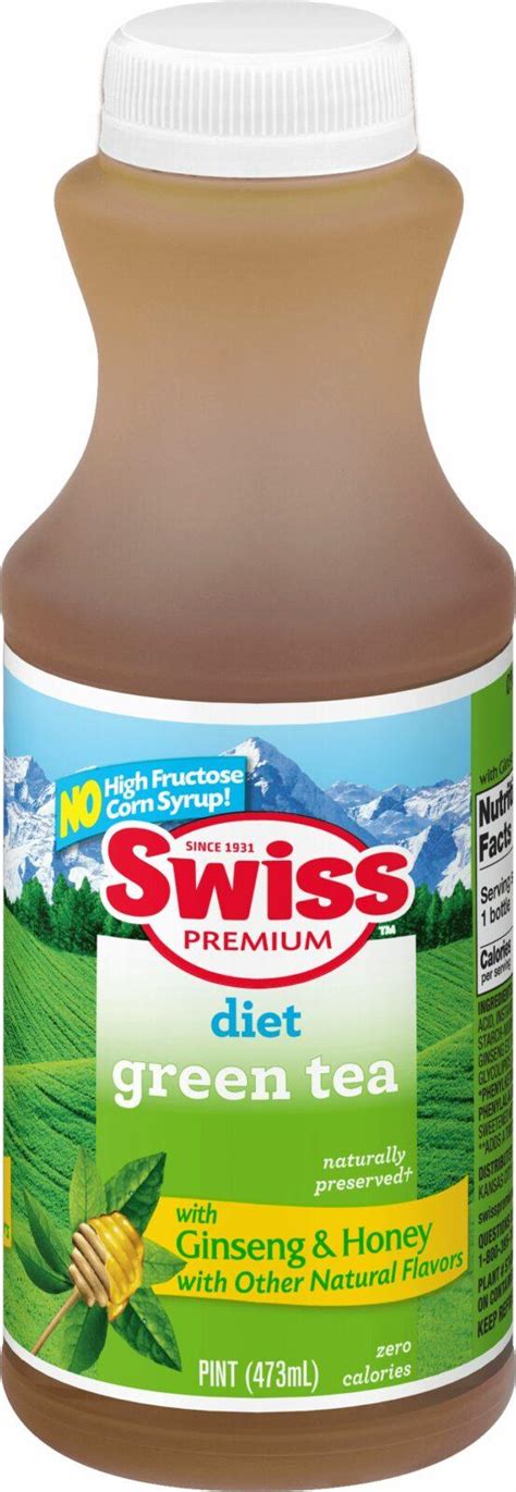 Diet Green Tea With Ginseng And Honey Pint Swiss Premium™ Dairy