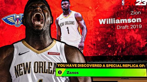 Official Zion Williamson Zanos Build On Nba K New Rare Secret