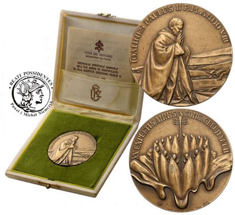 Medal anualny ANNO IV Jan Paweł II brąz st 1 archiwum niemczyk pl