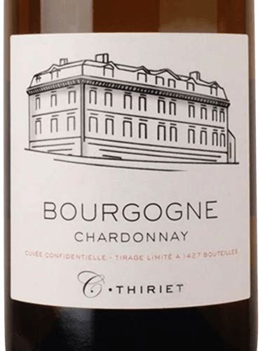 Domaine Thiriet Cuv E Confidentielle Bourgogne Chardonnay Vivino