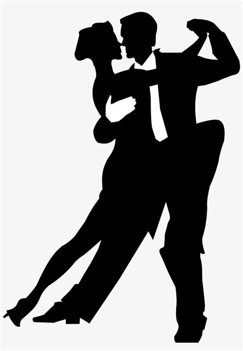 Ballroom Dancers Silhouette