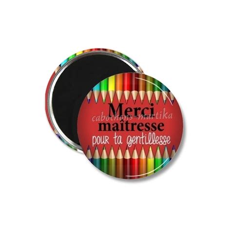 Magnet s merci maîtresse pour ta gentillesse Cabochons Martika