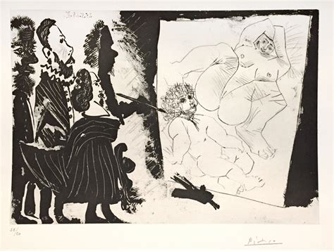 Pablo Picasso Homme Et Femme Man And Woman Original Etching By Pablo Picasso 1968 For