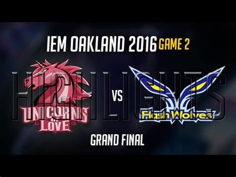 Unicorns Of Love Vs Flash Wolves Highlights Game 2 IEM Oakland 2016