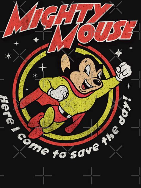 Mighty Mouse Worn T Shirt For Sale By Alhern67 Redbubble Mighty Mouse T Shirts Cartoons