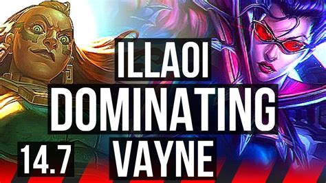 Illaoi Vs Vayne Top Solo Kills Games Dominating