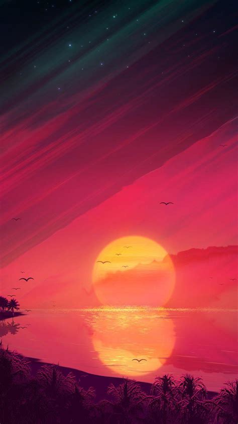 Sunset Art Wallpapers Top Free Sunset Art Backgrounds Wallpaperaccess