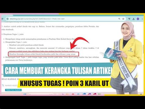 Mengerjakan Tugas 1 Untuk Poin 3 KARIL UT Cara Membuat Kerangka