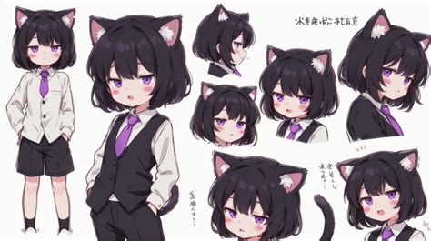 黒髪猫耳ぼーいっしゅ2 Chichi Pui（ちちぷい）aiイラスト専用の投稿＆生成サイト