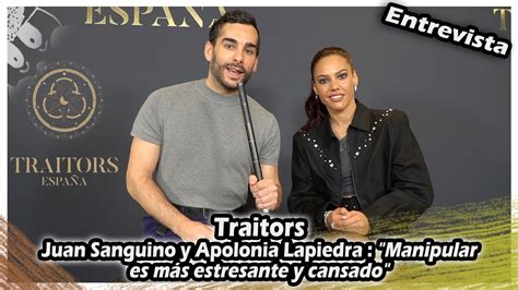 Traitors España Juan Sanguino y Apolonia Lapiedra Manipular es más