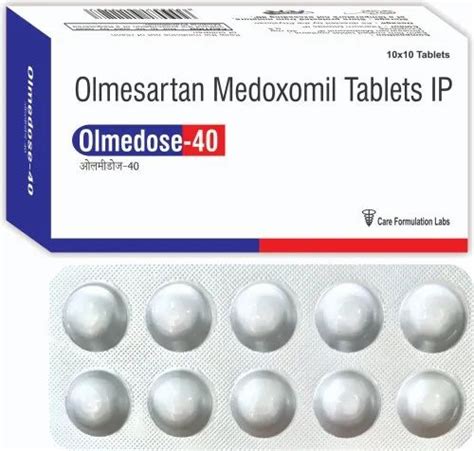 Olmedose 40 Olmesartan Medoxomil 40 Mg Hydrochlorothiazide IP 12 5 Mg