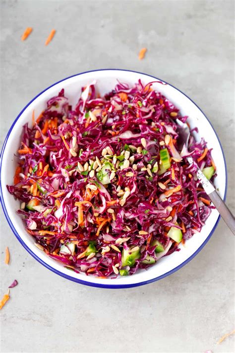 Easy Purple Cabbage Salad - Cooking LSL