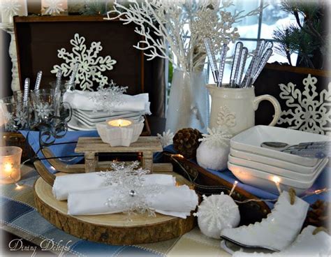 Dining Delight: Winter Luncheon Buffet | Winter centerpieces, Winter ...