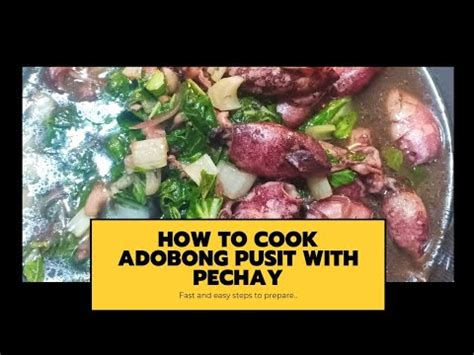 Pechay Sa Adobo Yes Try Mo Ito Sa Adobong Pusit YouTube