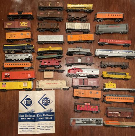 Vtg Ho Train Car Lot Ahm Tyco Varney Metal Plastic Wood S Erie