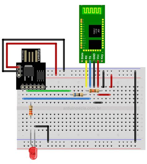 Digispark módulo bluetooth HC 05 Arduino e Cia