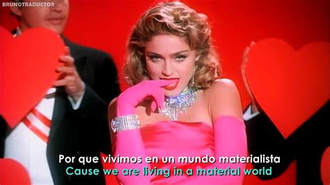 Madonna Material Girl Lyrics Español Video Official Youtube