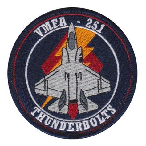 Vmfa 251 Thunderbolts Patch Marine Fighter Attack Squadron 251 Patches