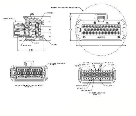 Kinkong 35 Way Black Female Ecu Housing Ampseal Connectors 776164 1 For Ignition System Buy 35