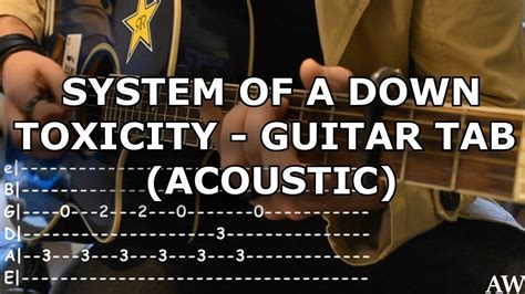 System Of A Down Toxicity Acoustic Guitar Tab And Chords Capo3