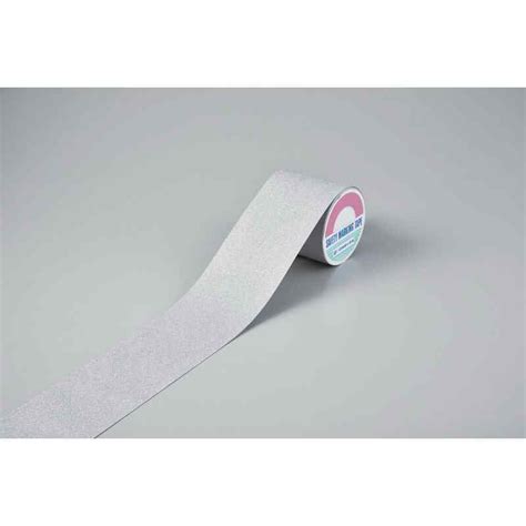 楽天市場滑り止めテープ シルバー ASS 105SL 100mm幅5m PVC 鉱物粒子 屋内外兼用 取寄品 日本緑十字社 260315 ASS 105SL 大工道具金物の専門