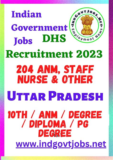 Dhs Recruitment 204 Various Best Job Vacancy 2023