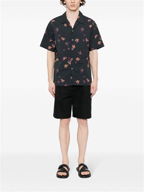 Ps Paul Smith Floral Print Organic Cotton Shirt Farfetch