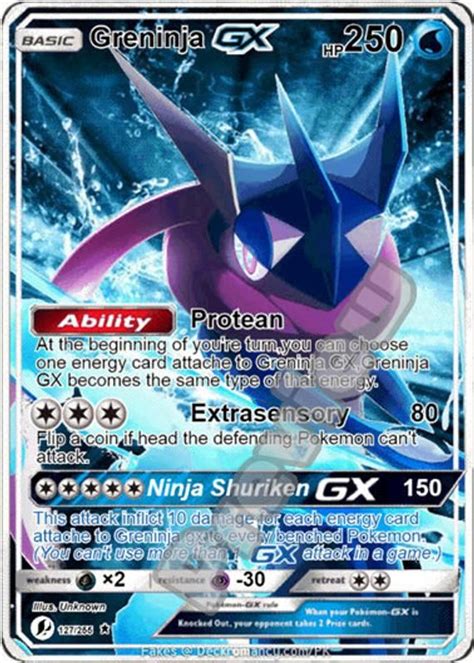 Greninja Ex Pokemon Card