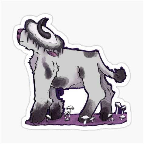 Inky Moo Sticker For Sale By Morbidcorvidart Redbubble