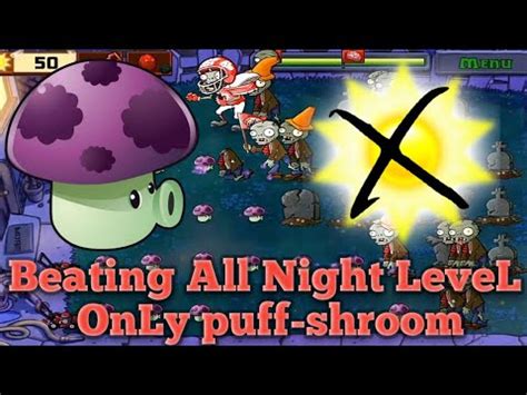 Only Puff Shroom Challenge Puff Shroom Vs All Zombies I Dont Know