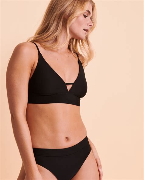 Billabong Sol Searcher Bralette Bikini Top Black Bikini Village