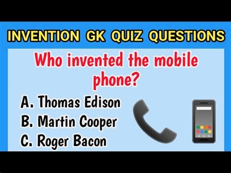 Famous Inventions And Inventors Gk Questions And Answers General