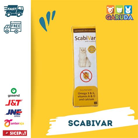 Jual Obat Scabies Kucing Kelinci Scabivar 10 Ml Shopee Indonesia