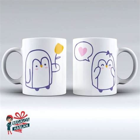 Mug Parejas 08 Pingüinos Regalos Que Hablan