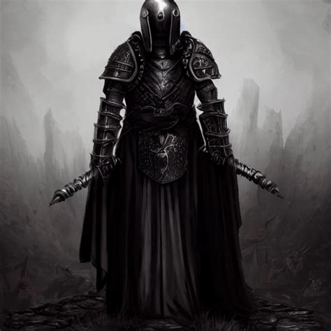 Medieval Dark Fantasy Armour With Darksoul Theme Midjourney