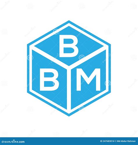 Bbm Letter Logo Design On Black Background Bbm Creative Initials